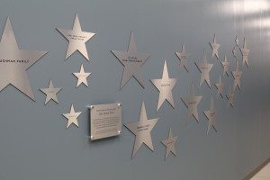 Wall of Honor Star wall commemorating donors to NTPA facilities