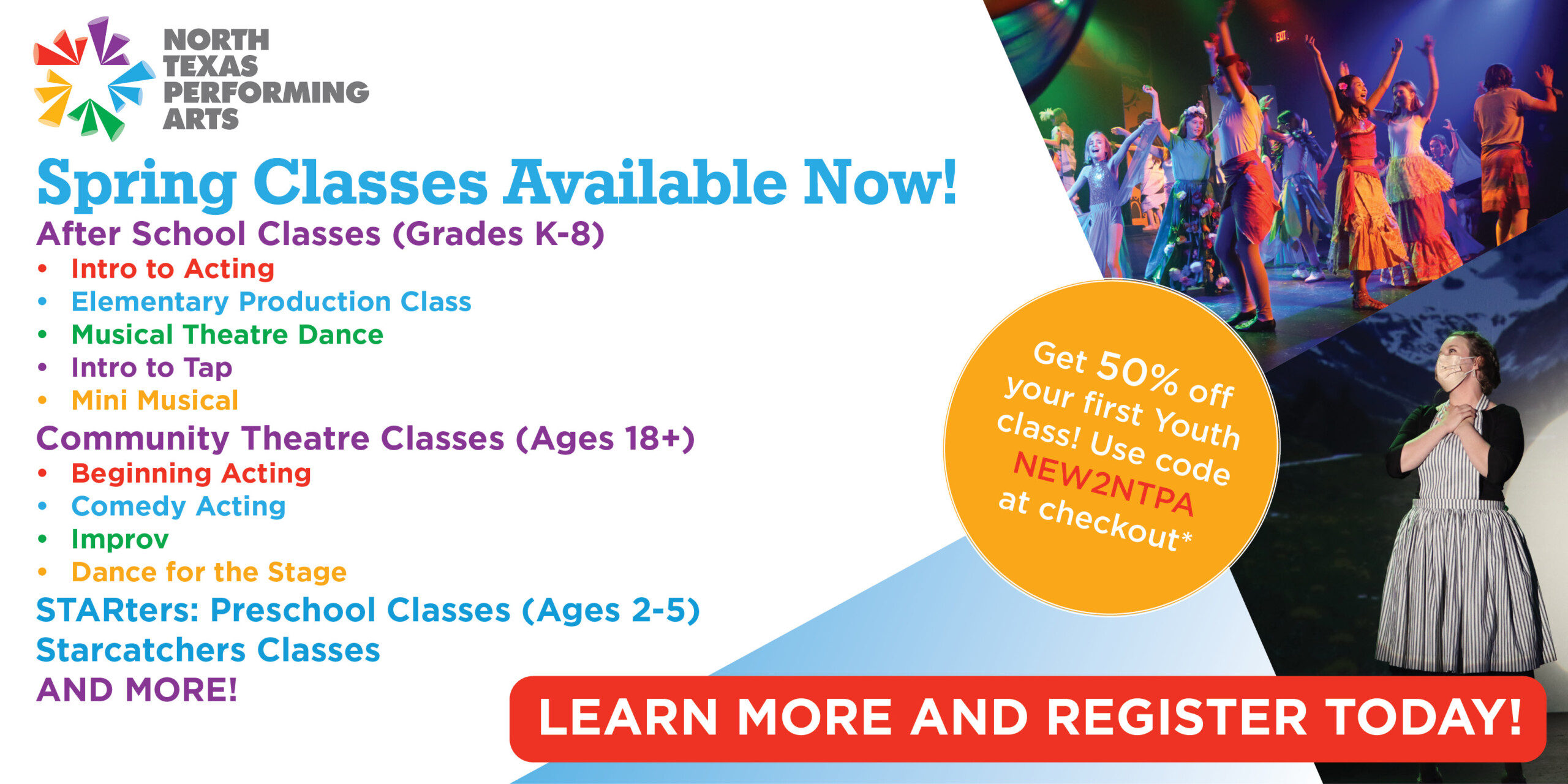 Spring Classes registration now open