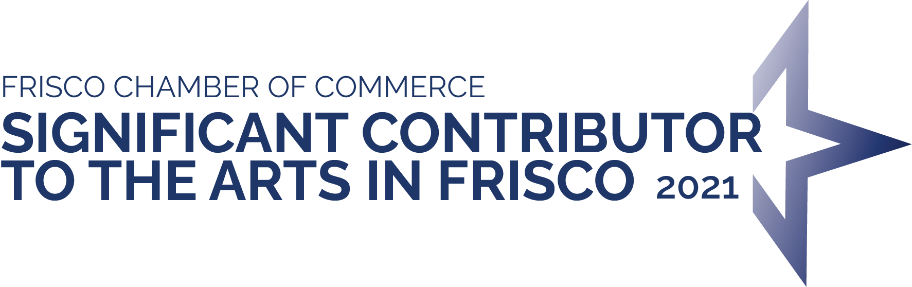 Frisco Chamber of Commerce Significant Contributor to the Arts 2021 logo