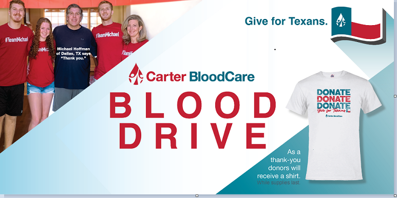 Carter BloodCare Blood Drive