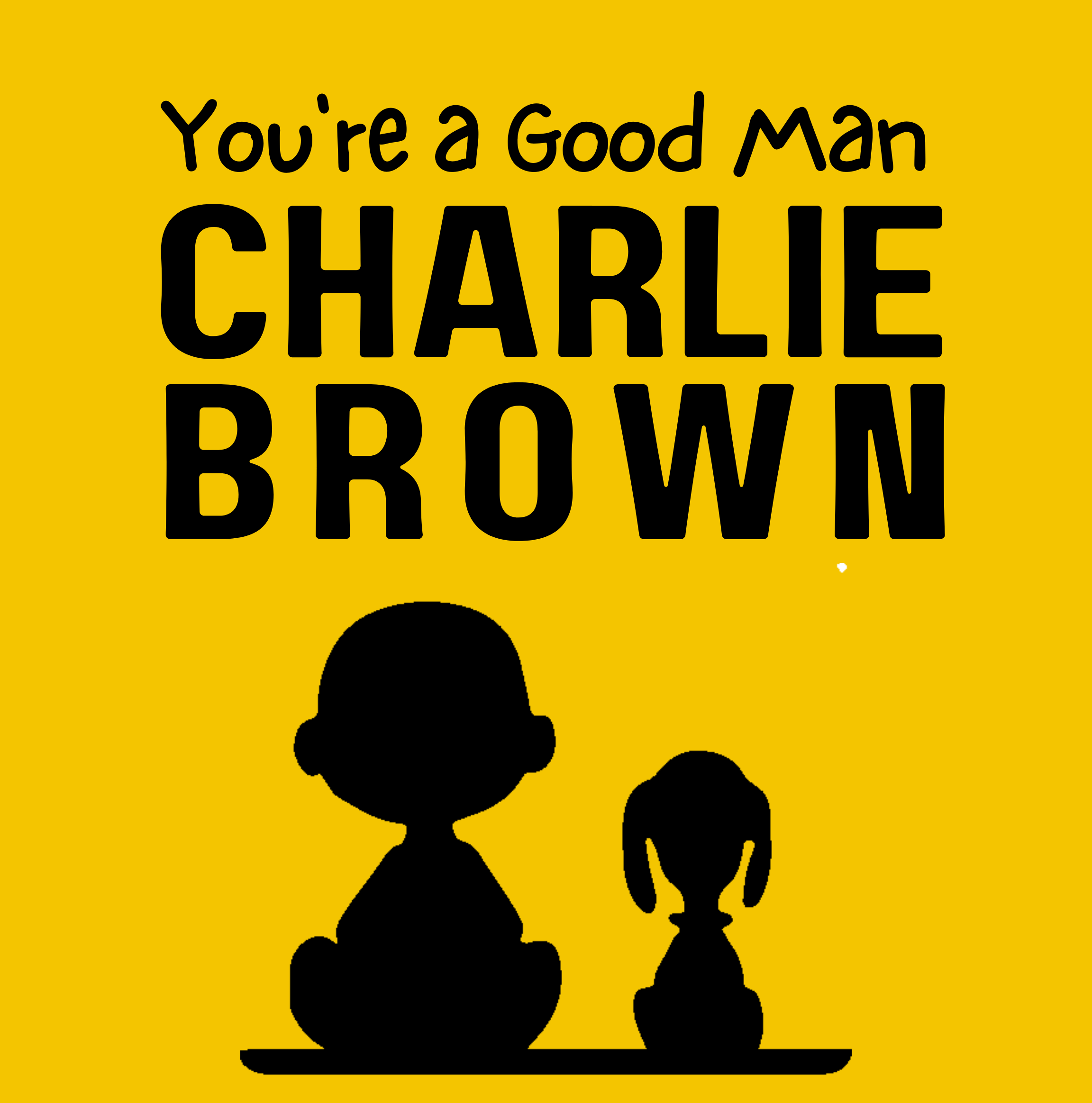 you're a good man Charlie Brown logo