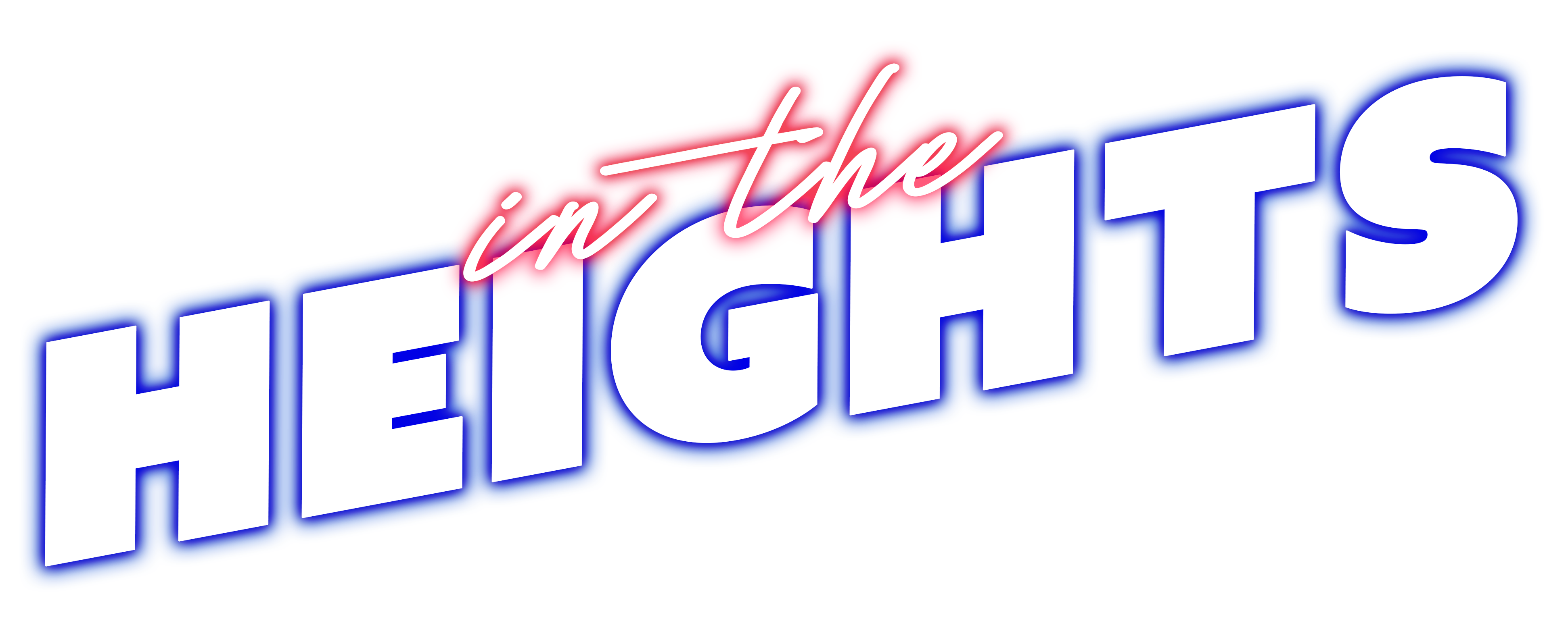 in the heights text logo