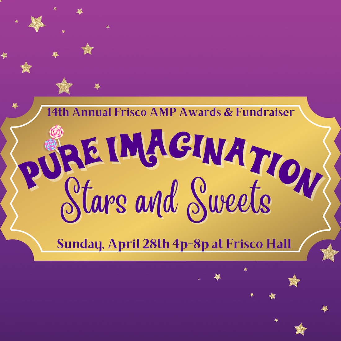 2024 Frisco AMP logo - Pure Imagination: Stars and Sweets