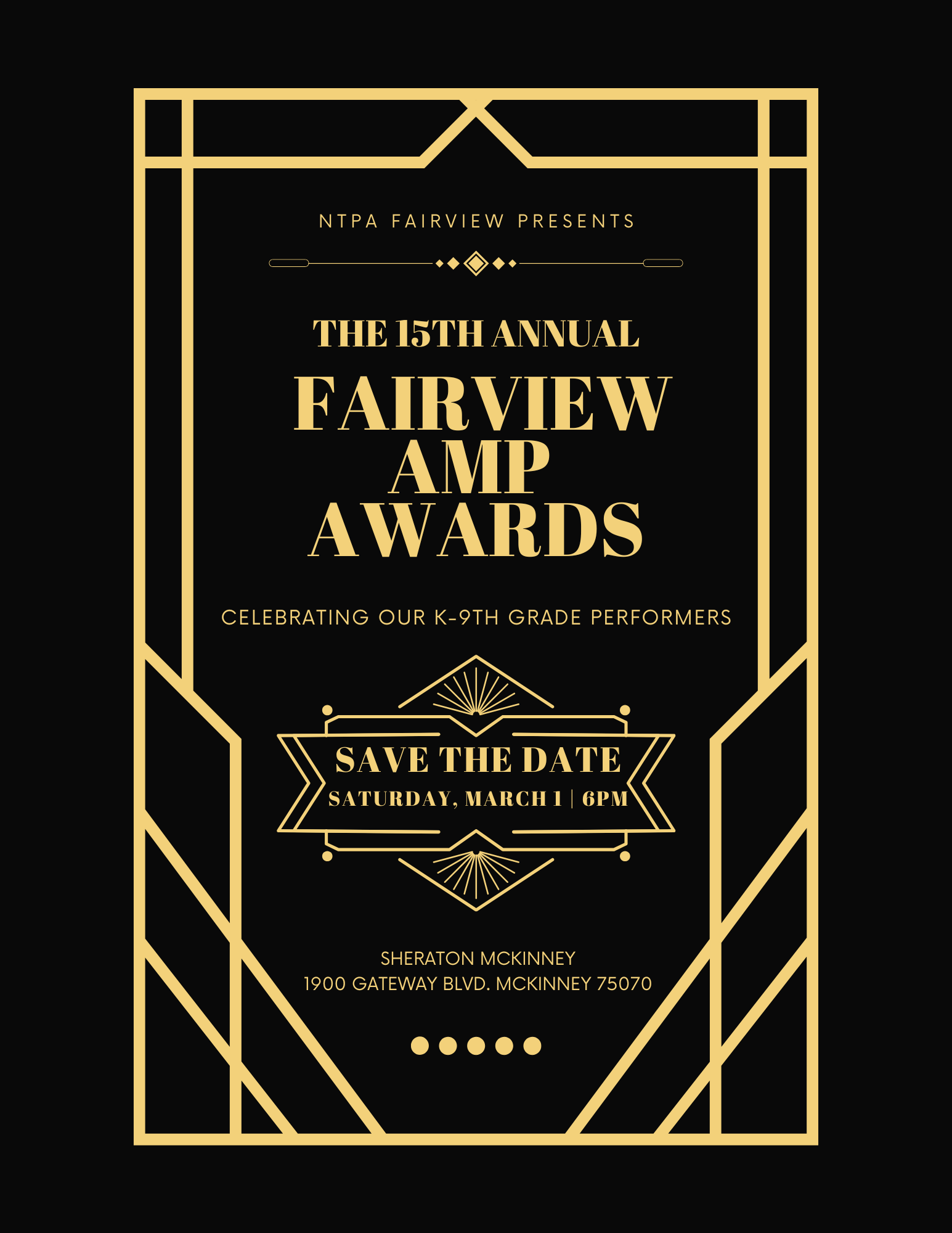 15th Annual Fairview AMP Awards Invitation