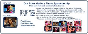 Our Stars Gallery Photo Sponsorship